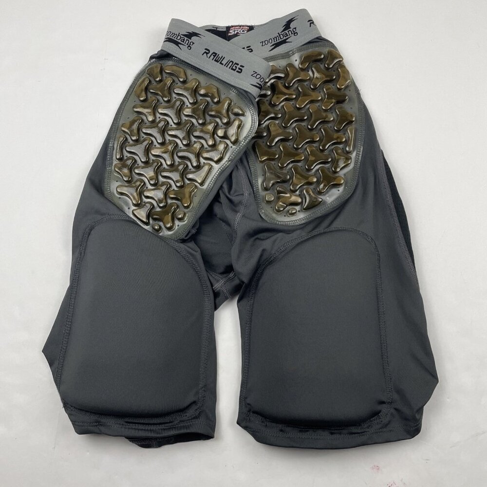 Rawlings SRG Zoombang Padded Jock Compression Shorts Men’s L Poly Stretch Black